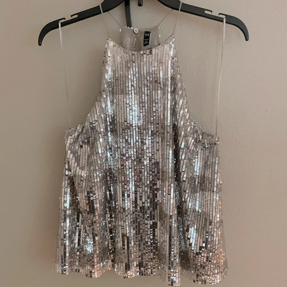 COPY - NEW Zara Sequin Halter Top - Picture 2 of 6